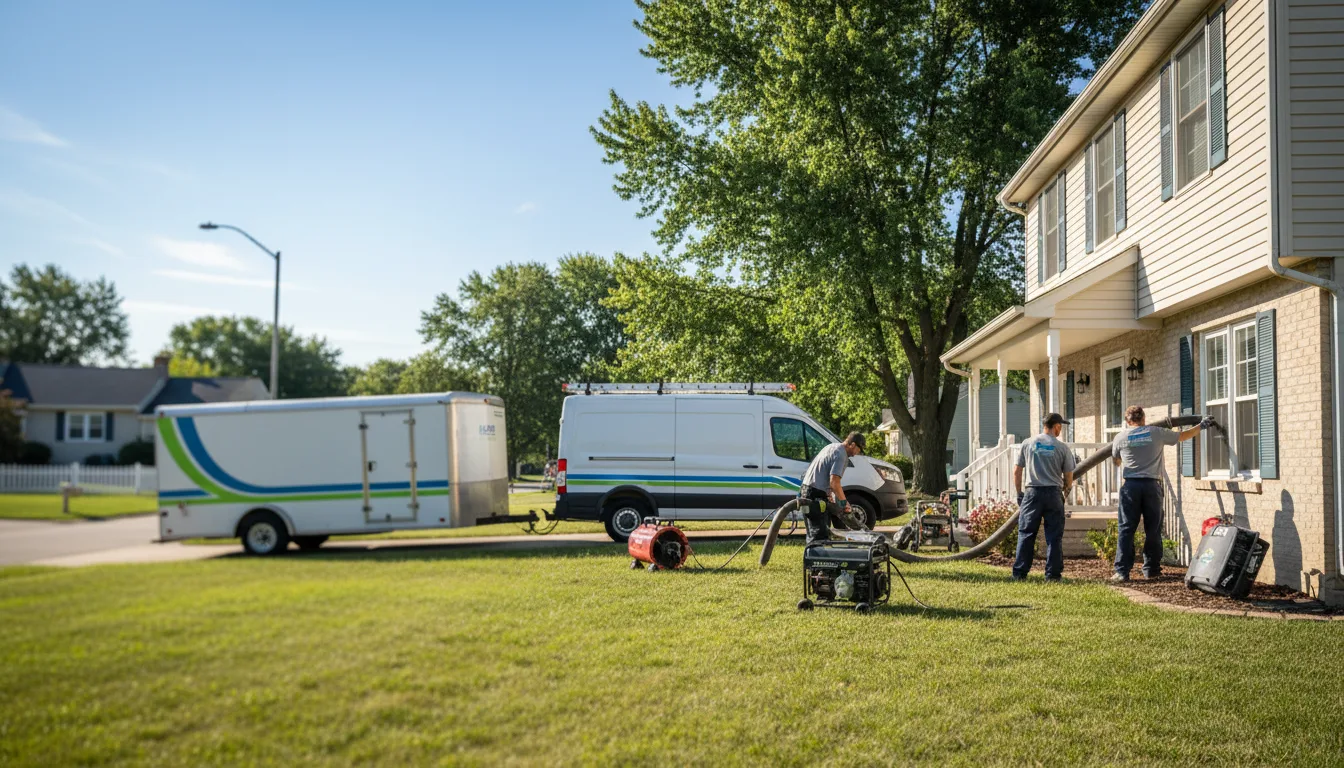 Flooded Basement Restoration And Cleanup With Repair in Mantua, OH near me